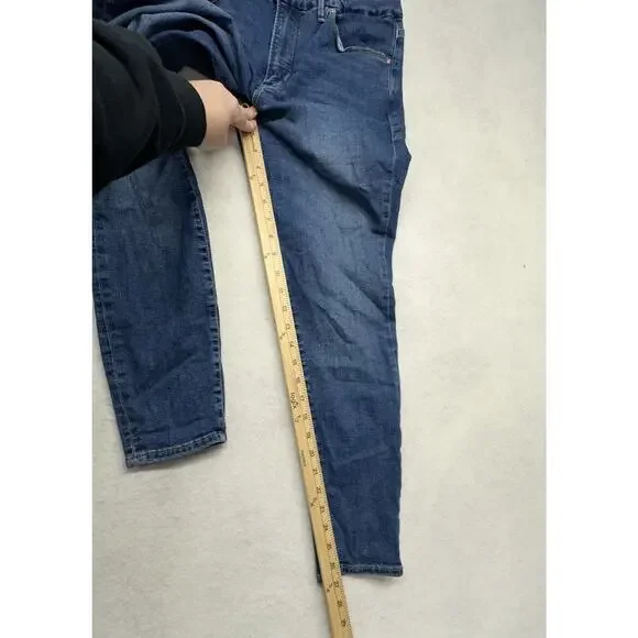 Good American Womens 14 Jeans Good Legs High Rise Skinny Medium Wash - Picture 8 of 10